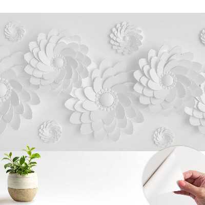 Tapeta do obývačky s kvetinovými špirálami v modernom štýle