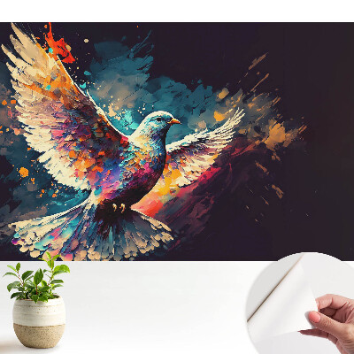 Tapeta Farebný, dynamický vták za letu