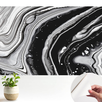 Tapeta do obývačky Abstraktné čiary v odtieňoch sivej