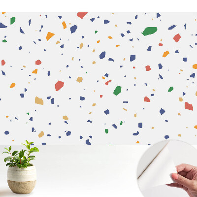 Tapeta s farebnou abstrakciou v štýle chaotického vzoru