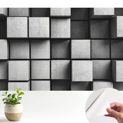 Luxusná tapeta s trojrozmerným motívom priestorových kociek