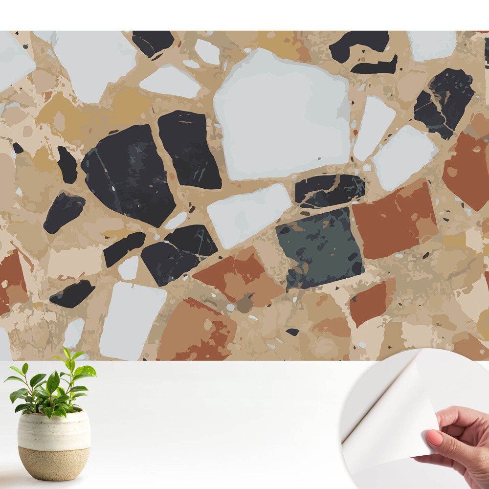 Tapety na stenu samolepiace Kamenná mozaika v modernom štýle