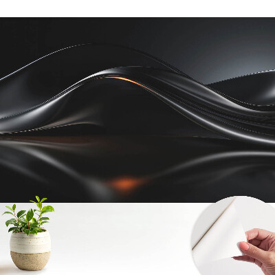 Luxusná tapeta Elegantná metalická vlnová línia