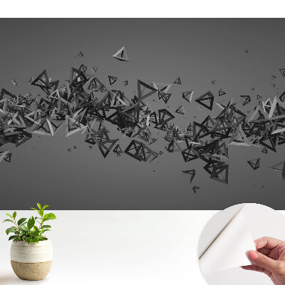 Tapeta do obývačky 3D trojuholníky chaosu