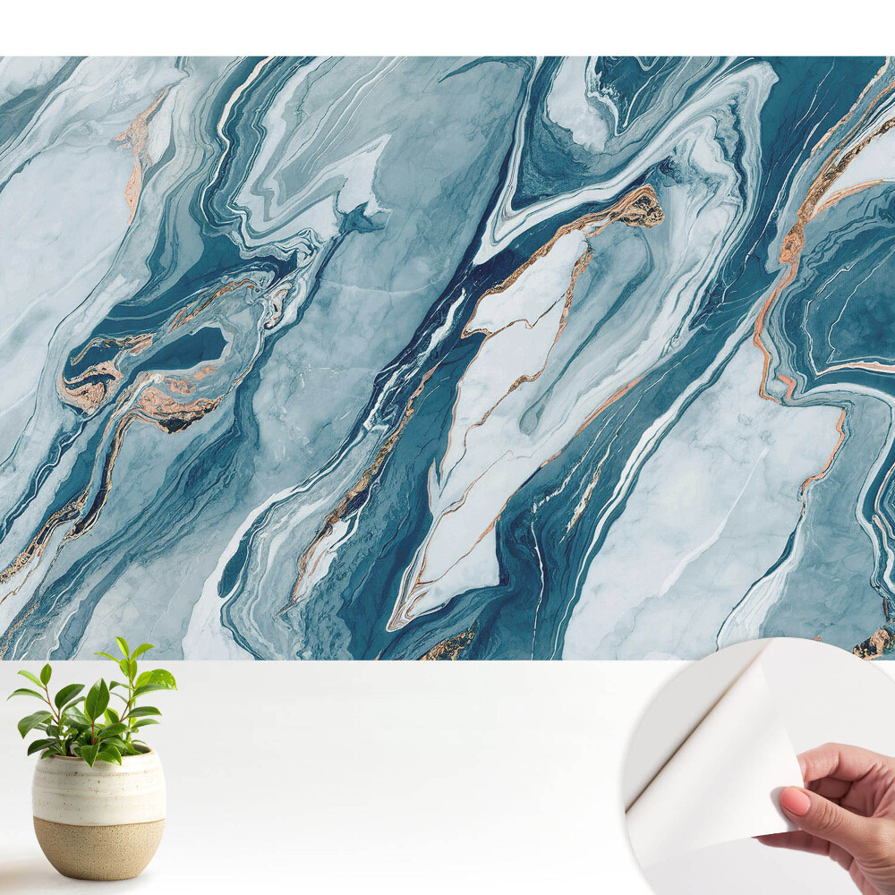 Tapety na stenu samolepiace Abstraktné mramorové čiary a vlny