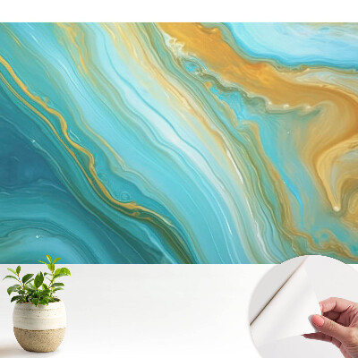Tapety na stenu samolepiace Vlny farieb v abstraktnom štýle