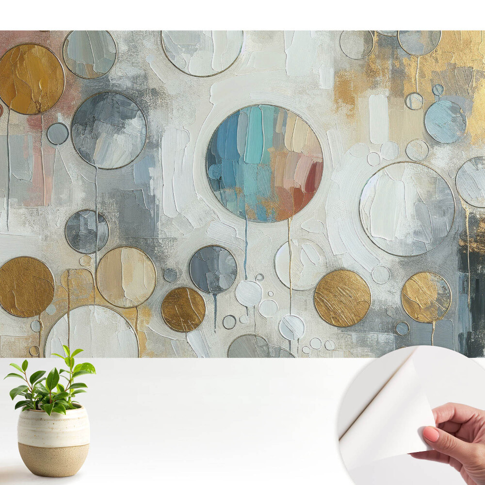 Luxusná tapeta Abstraktné farebné kruhy