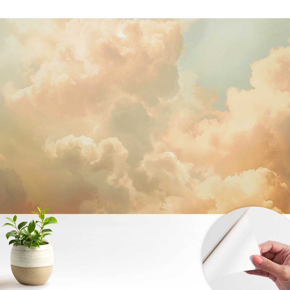Tapeta do obývačky Pastelové oblaky sny o mieri