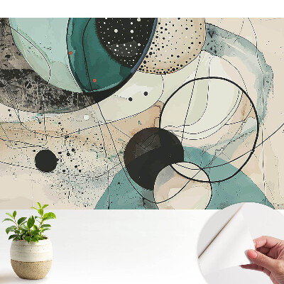 Luxusná tapeta s abstraktnou geometrickou kompozíciou