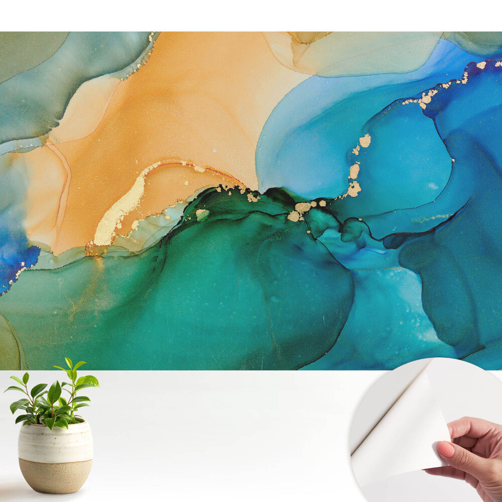 Tapeta Abstraktné farebné prechody a tvary