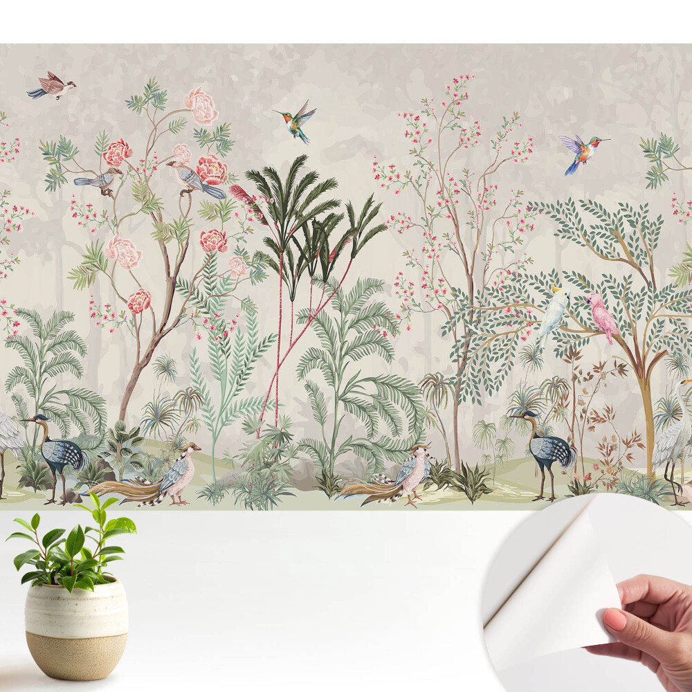 Tapeta Klasický romantizmus v exotickej záhrade