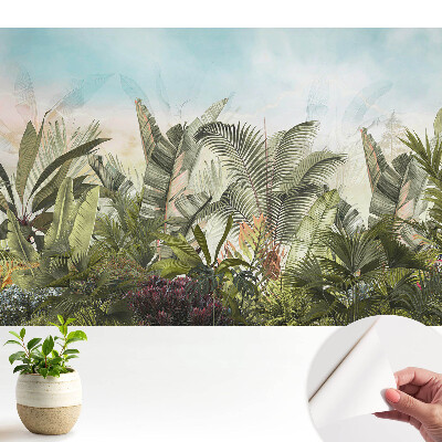 Tapeta Exotická pastelová atmosféra džungle