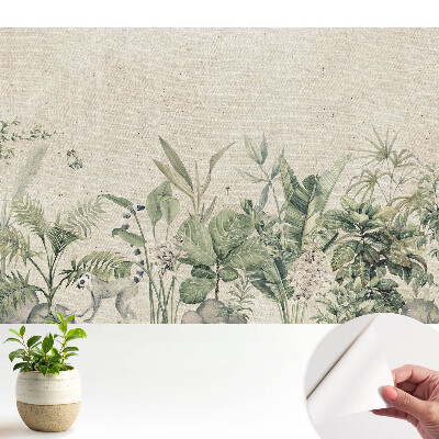 Tapeta s motívom exotickej flóry a fauny