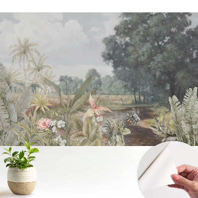 Tapeta do obývačky Tropická oáza zelene