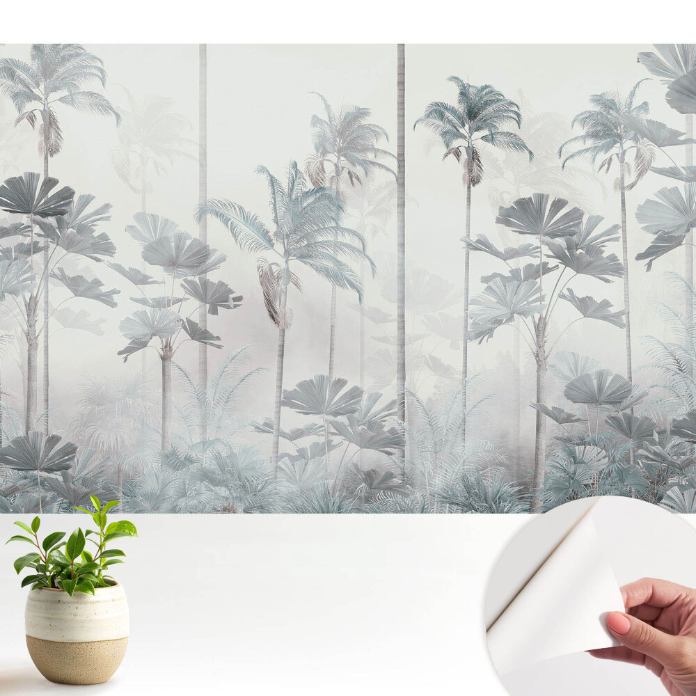 Tapeta Exotické palmy v jemnej hmle