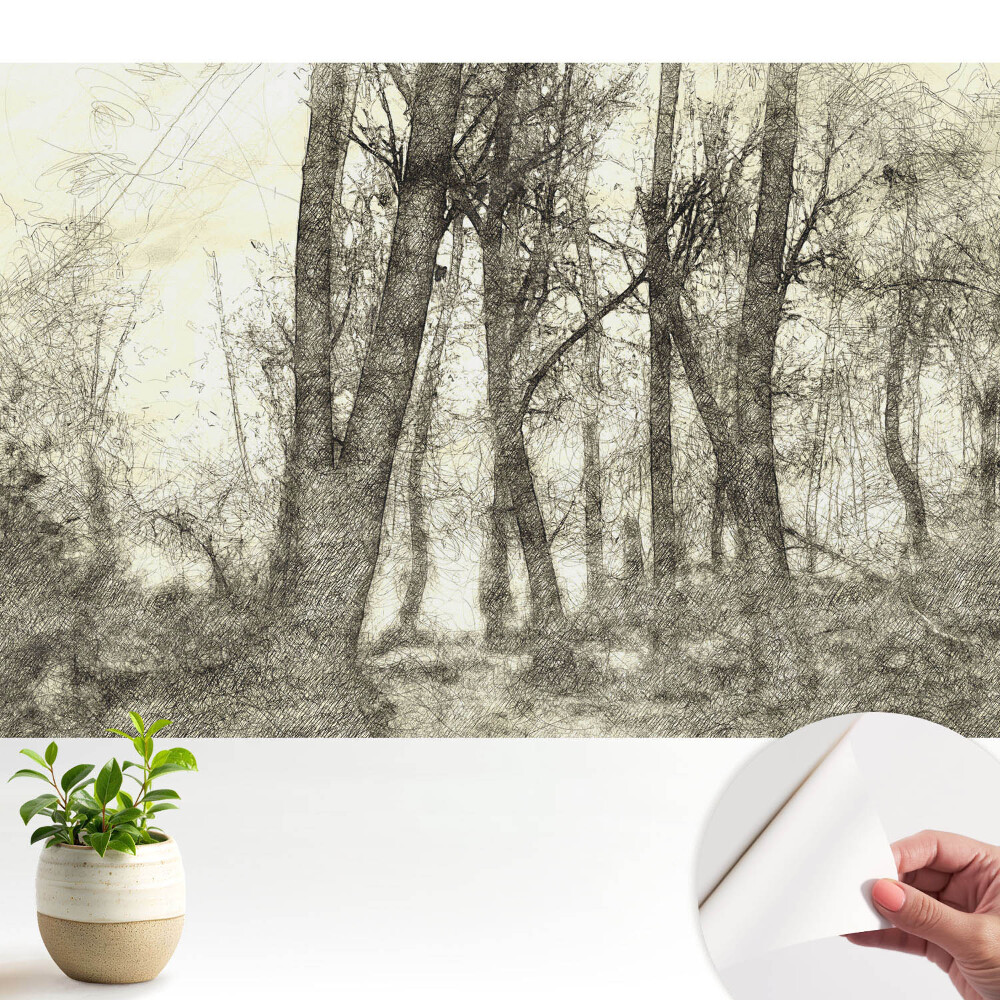 Tapeta do obývačky Atmosférická krajina lesa