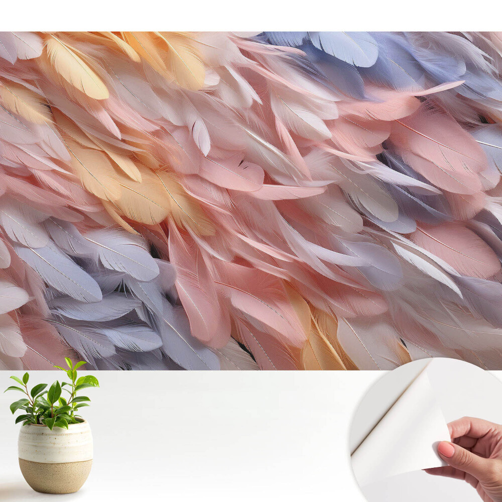 Luxusná tapeta Ľahkosť pastelových pierok