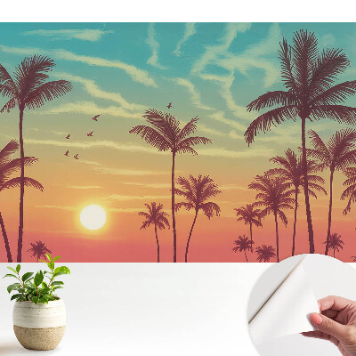 Tapeta do obývačky Palmy na západnom pobreží, mier