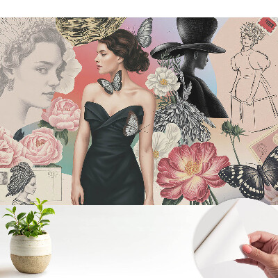 Tapeta do obývačky Elegancia a romantizmus v klasickom štýle