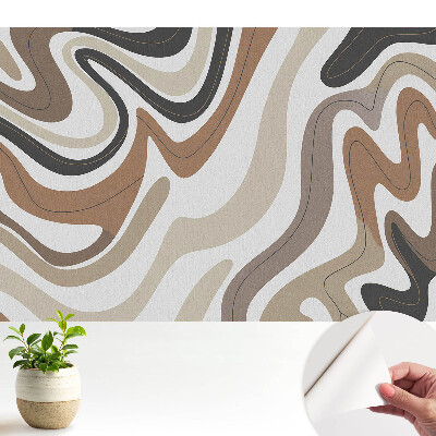 Tapeta Abstraktné čiary v zemitých tónoch