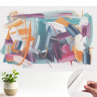 Tapeta do obývačky s farebnou abstrakciou plnou energie