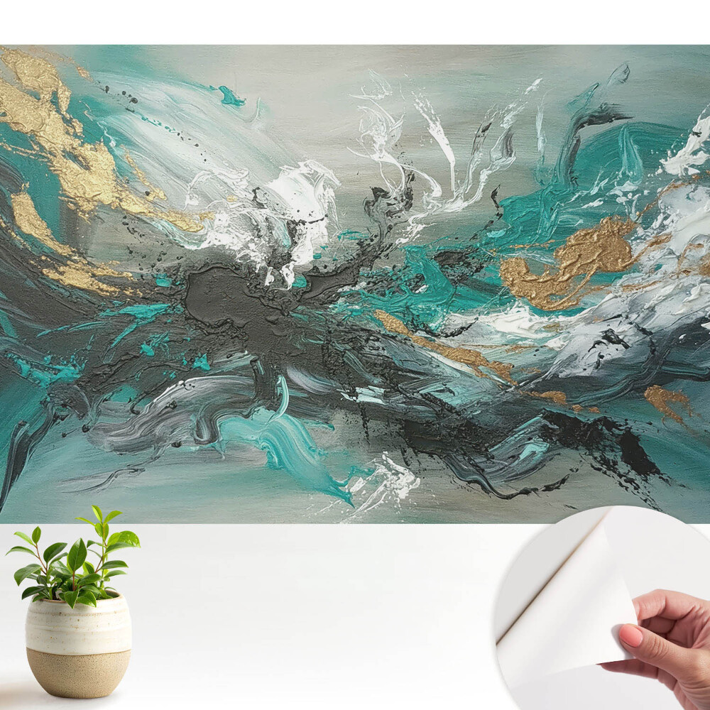 Tapety na stenu samolepiace Abstraktná kompozícia farieb plná energie