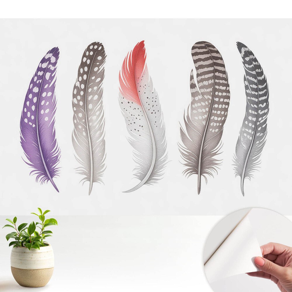 Luxusná tapeta Farebné perie v modernom štýle