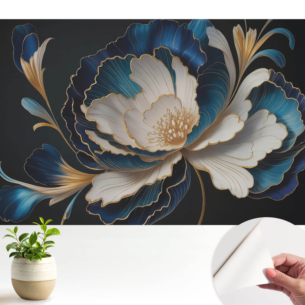 Tapeta Elegancia a sviežosť veľkých kvetov