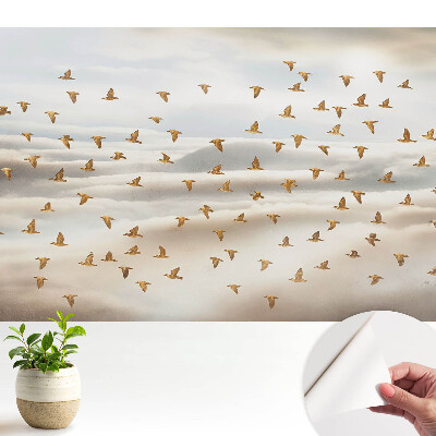 Tapeta do obývačky Vtáky lietajúce v oblakoch