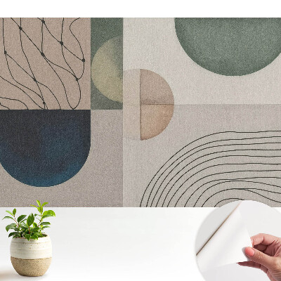Tapeta na stenu samolepiaca s modernou geometrickou abstrakciou