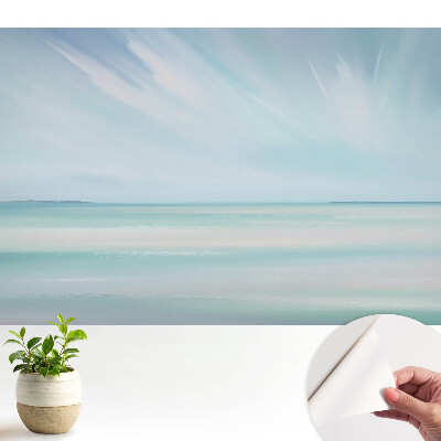 Tapeta na stenu samolepiaca s motívom pastelovej oblohy a mora