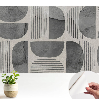 Luxusná tapeta s geometrickými vzormi v minimalistickom štýle