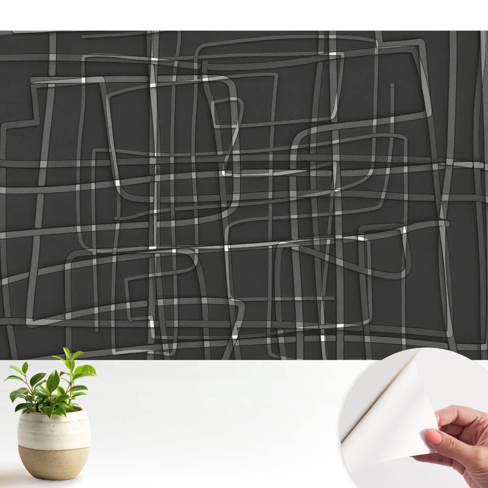 Tapeta Geometria a rytmus na tmavom pozadí