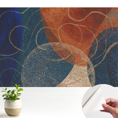 Tapeta s modernou abstrakciou v kontrastných farbách