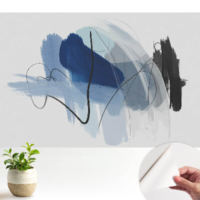 Tapeta Abstraktné línie a farby v modernom štýle