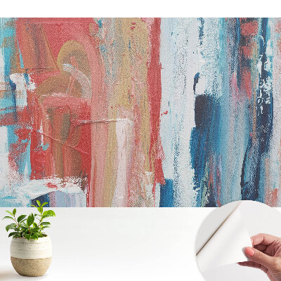 Tapeta na stenu samolepiaca s abstraktným motívom farieb