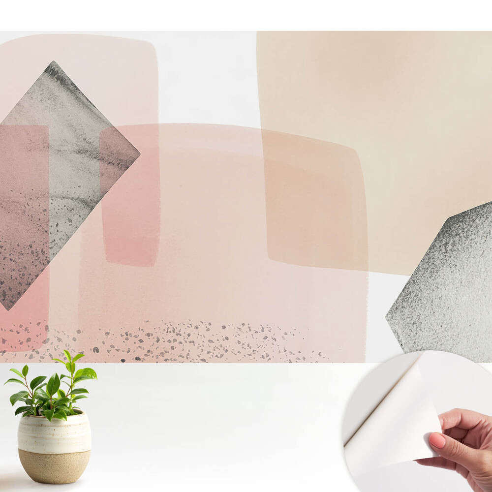 Tapeta Jemná geometria pastelových tvarov