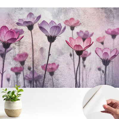 Luxusná tapeta Očarujúce kvety v pastelových farbách