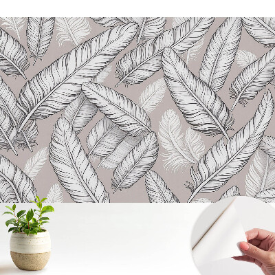 Tapeta Jemné pierka, symetrický vzor, ​​klasická elegancia