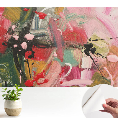 Tapeta do obývačky s dynamickou abstrakciou plnou výrazu