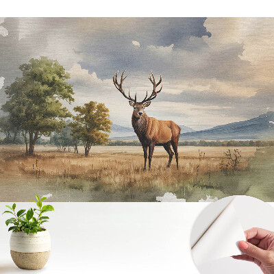 Luxusná tapeta Jeleň v jesennej krajine