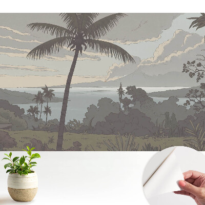 Luxusná tapeta Pokojné palmy pri mori