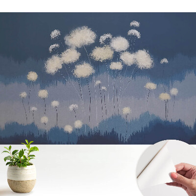 Tapeta do obývačky Púpavy Modrá harmónia