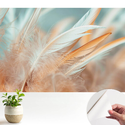 Luxusná tapeta Pastelové perie v harmónii