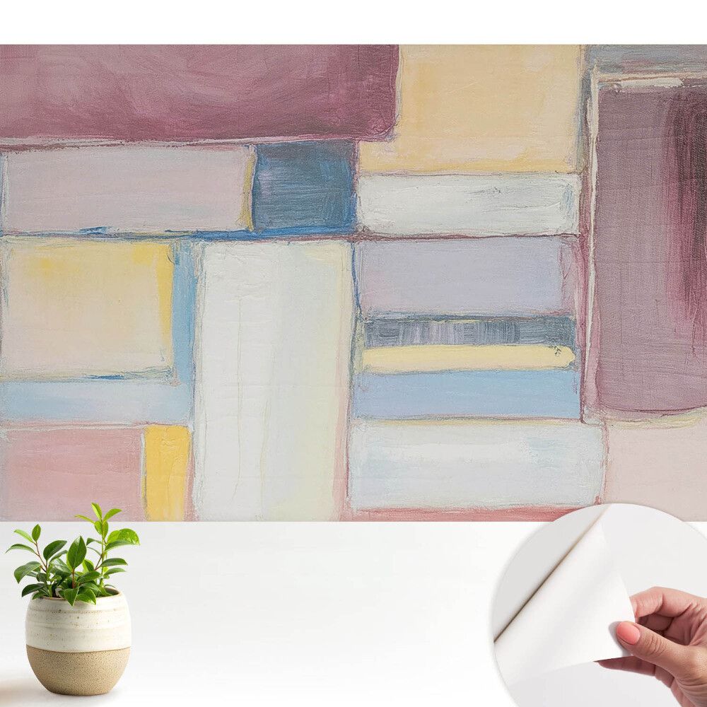 Tapety na stenu samolepiace Farebné obdĺžniky, harmónia modernity