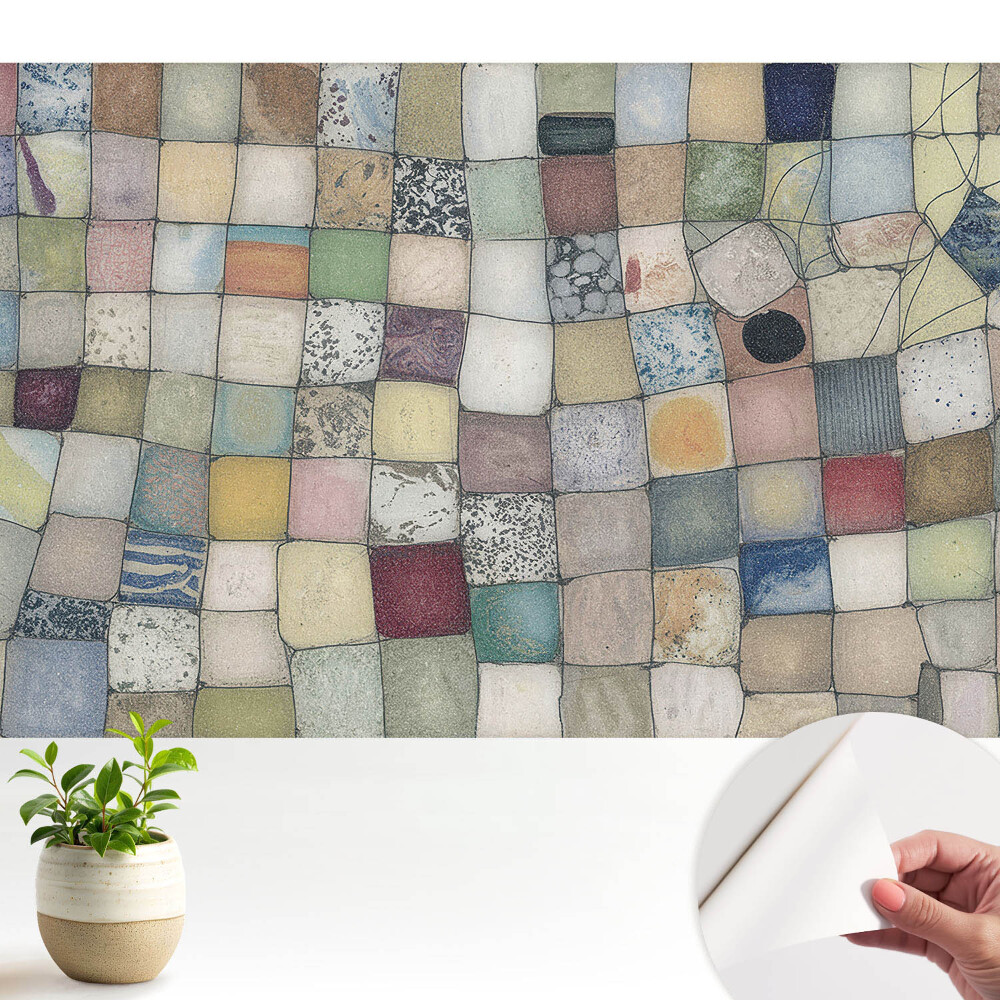 Luxusná tapeta Farebné abstraktné štvorce