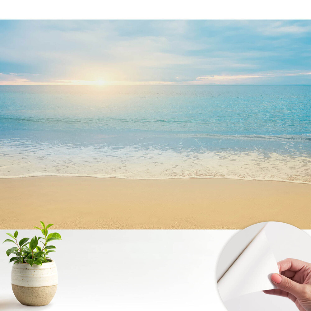 Tapeta Slnečná ranná pláž, harmónia mora