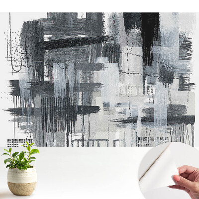 Tapeta Monochromatická abstrakcia ťahov