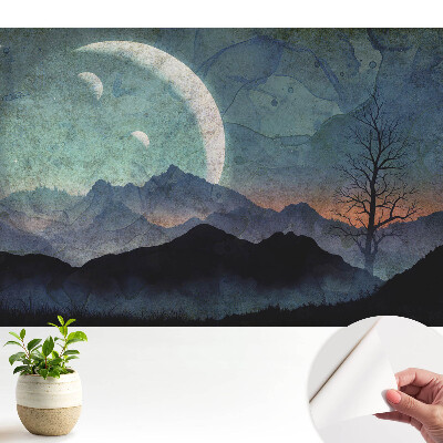 Tapeta Tajomné hory a mesiace