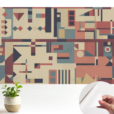 Tapeta Geometrické tvary a žiarivé farby